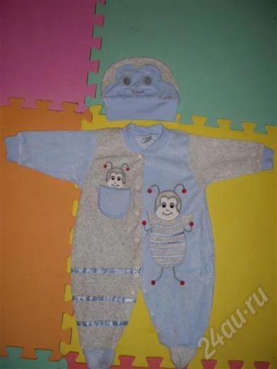Лот: 490095. Фото: 1. комбез новый велюр. Другое (дети растут)