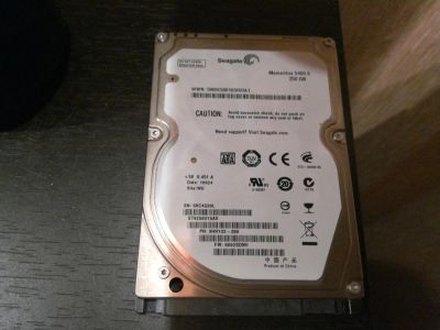 Лот: 8845953. Фото: 1. Жесткий диск от ноутбука 250gb... Жёсткие диски (HDD)