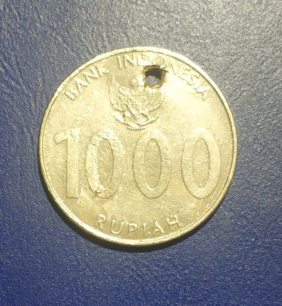 Лот: 25070665. Фото: 1. Индонезия 1000 рупий 2010 г. Азия