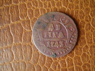 Лот: 3994812. Фото: 1. денга 1743. Россия до 1917 года