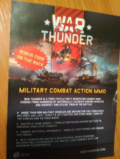 Лот: 16933440. Фото: 1. war thunder промо. Игры для консолей