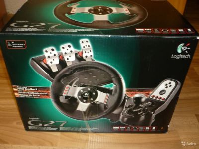 Лот: 6686416. Фото: 1. Руль Logitech G27. Рули, джойстики