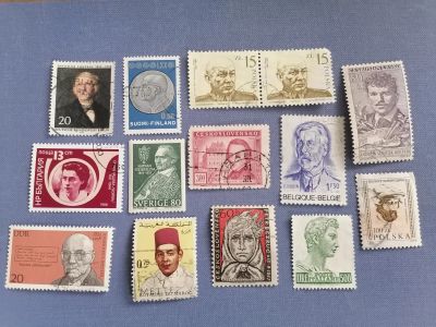 Лот: 25077351. Фото: 1. Марки иностранные. Личности 8. Марки
