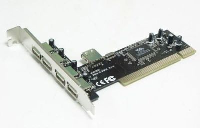 Лот: 4520036. Фото: 1. Контроллер PCI 5хUSB 2.0 (4+1... Платы расширения, контроллеры, доп. порты