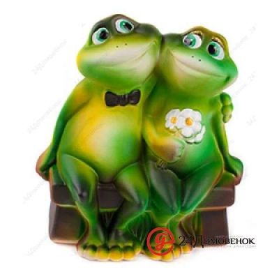 Лот: 10378810. Фото: 1. Копилка Лягушки на скамейке. Копилки