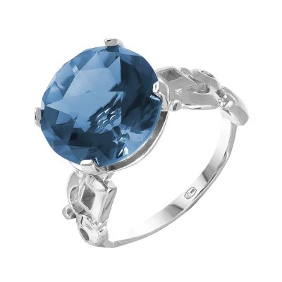 Лот: 23799445. Фото: 1. Серебряное кольцо с топазом. Кольца, перстни