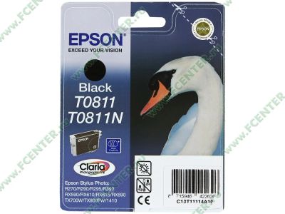 Лот: 8974408. Фото: 1. Картридж Epson T0811N (black). Картриджи, расходные материалы