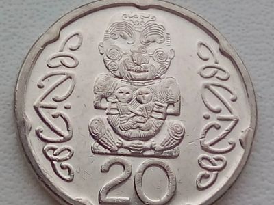 Лот: 17078105. Фото: 1. Монета Новой Зеландии 20 центов... Австралия и Океания