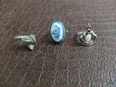Лот: 8470699. Фото: 1. Кольца - 3 штуки одним лотом!!. Кольца, перстни