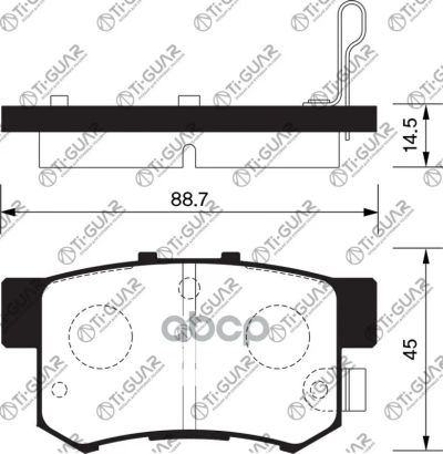 Лот: 21870204. Фото: 1. Тормозные Колодки Tg-492C/Pf-8397... Тормозная система