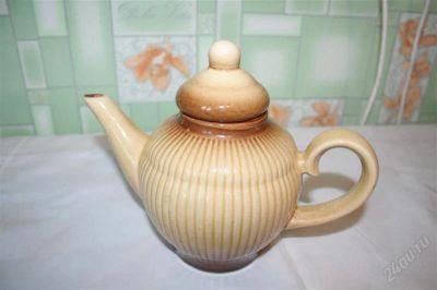 Лот: 1042846. Фото: 1. Чайник глиняный. Кружки, стаканы, бокалы
