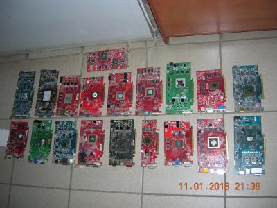Лот: 6846653. Фото: 1. 24 неисправных видеокарты PCI-E... Видеокарты
