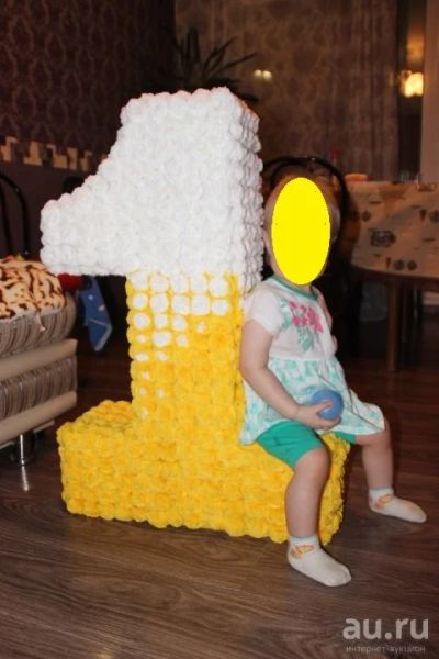 Лот: 9088186. Фото: 1. цифра из салфеток. Другое (дети растут)