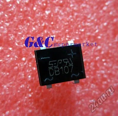 Лот: 5642477. Фото: 1. Диодный мост DB107 ( 1000V, 1A... Диоды и тиристоры
