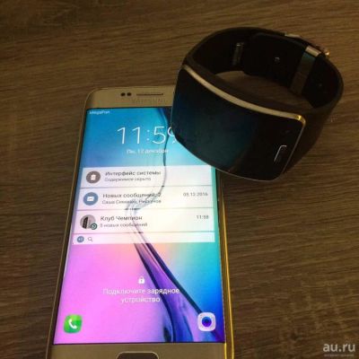 Лот: 8717628. Фото: 1. Продам Samsung s6 edge + gear... Смартфоны