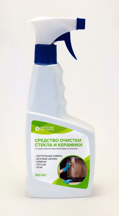 Лот: 12709030. Фото: 1. Средство очистки стекла печи... Дымоходы