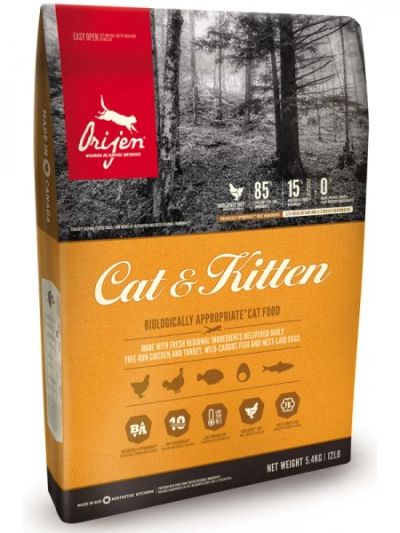 Лот: 11025271. Фото: 1. Корм Orijen Cat & Kitten для кошек... Корма