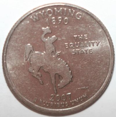 Лот: 10018841. Фото: 1. квотер (25 центов) 2007 год. США... Америка