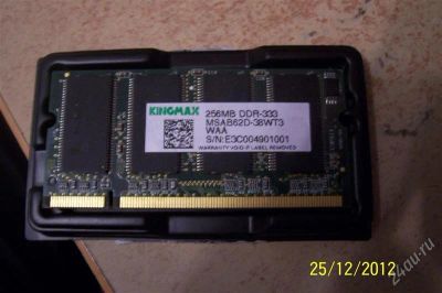 Лот: 2379438. Фото: 1. модуль памяти SODIMM DDR-333 KINGMAX-256... Оперативная память