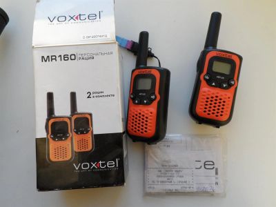 Лот: 3882625. Фото: 1. 2 персональные рации voxtel160MR... Другое (смартфоны, связь, навигация)
