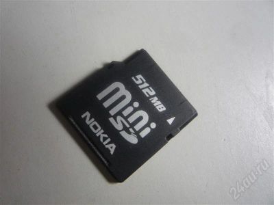 Лот: 235536. Фото: 1. Флешка, формат Mini SD 512мб. Карты памяти