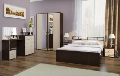 Лот: 10594364. Фото: 1. Кровать Саломея 1,6*2,0 венге... Кровати