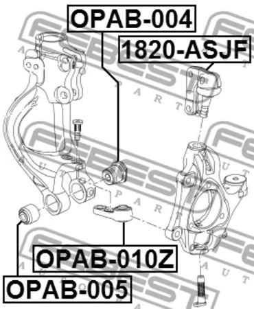 Лот: 18582617. Фото: 1. Сайлентблок плавающий цапфы OPAB-010Z... Ходовая, подвеска, рулевое управление