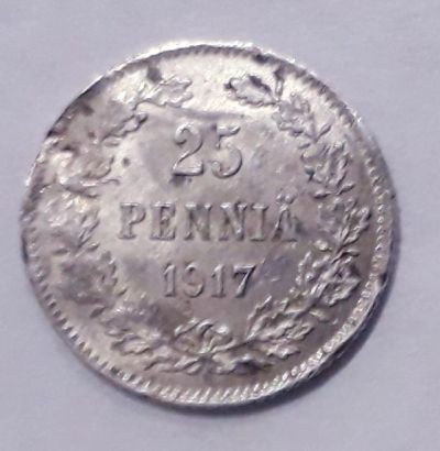 Лот: 11968115. Фото: 1. финляндия1917год.серебро. Европа