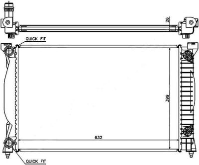 Лот: 3690949. Фото: 1. Радиатор audi a4/s4 1.8t/1.9td... Двигатель и элементы двигателя