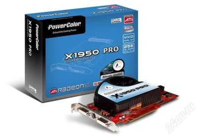 Лот: 444444. Фото: 1. Powercolor x1950pro 256mb. Видеокарты