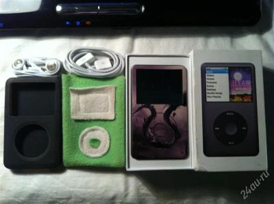 Лот: 1498784. Фото: 1. Apple iPod classic 160 GB Black... Плееры