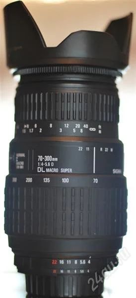 Лот: 1778892. Фото: 1. Sigma 70-300 1:4-5,6 D DL Macro... Объективы
