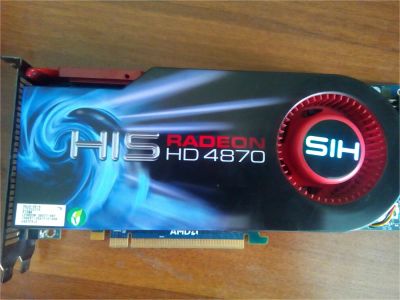 Лот: 7961859. Фото: 1. Видеокарта HIS Radeon HD4870 512Mb... Видеокарты