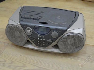 Лот: 551127. Фото: 1. Магнитола Philips AZ1505 с цифровым... Музыкальные центры, магнитолы