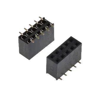 Лот: 21577577. Фото: 1. Двухрядная линейка SMD 2*5 pin... Разъёмы