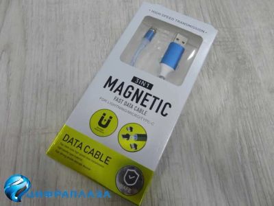 Лот: 14857465. Фото: 1. Кабель магнитный Micro USB Magnetiс... Дата-кабели, переходники