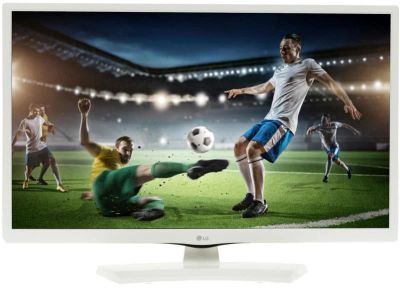 Лот: 10715106. Фото: 1. Тонкий белый 28" (71 см) LED-телевизор... Телевизоры