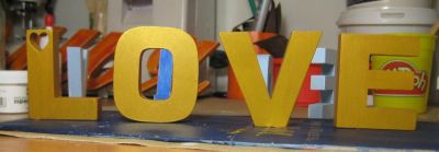 Лот: 4475080. Фото: 1. Слово, набор букв "LOVE". Цвет... Другое (предметы интерьера)