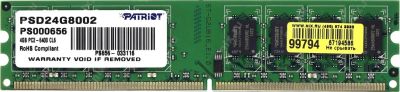 Лот: 6839801. Фото: 1. patriot ddr2 8gb (2x4gb) psd24g8002. Оперативная память