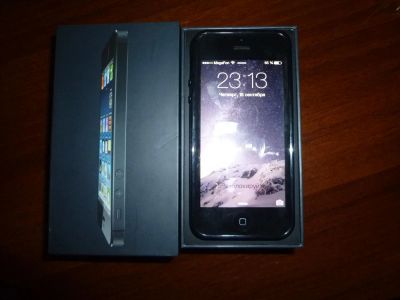 Лот: 4517647. Фото: 1. Apple iPhone 5 16GB Black. Смартфоны