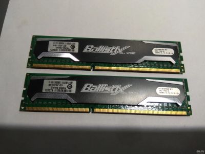 Лот: 18153495. Фото: 1. Crucial Ballistix sport ddr 3... Оперативная память