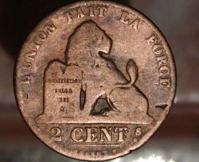 Лот: 9516990. Фото: 1. Экзотика с рубля (6936) Бельгия... Остальные страны