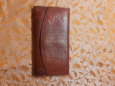 Лот: 17148092. Фото: 1. Кошелёк из натуральной кожи игуаны. Бумажники, кошельки, портмоне