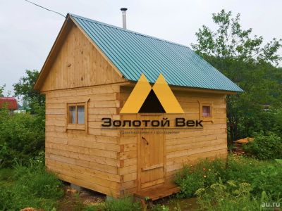 Лот: 14946197. Фото: 1. Баня 3х4 из строганного бруса... Срубы, бани, дома