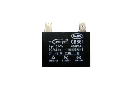 Лот: 25667978. Фото: 1. CBB61, конденсатор пусковой 2mF... Конденсаторы