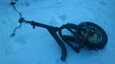 Лот: 6627469. Фото: 1. Отрез рамы Муравья - вилка в сборе... Запчасти
