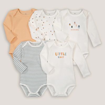 Лот: 24222226. Фото: 1. Комплект из пяти боди с LaRedoute. Ползунки, распашонки, слипы