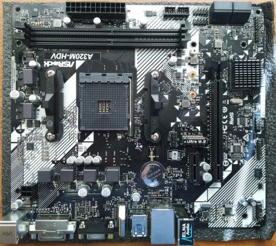 Лот: 18614098. Фото: 1. Материнская плата asrock a320m-hdv... Материнские платы