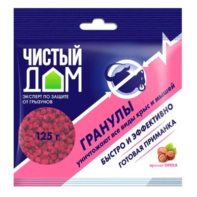 Лот: 24100859. Фото: 1. Родентицид Чистый Дом, от крыс... Средства от насекомых и грызунов