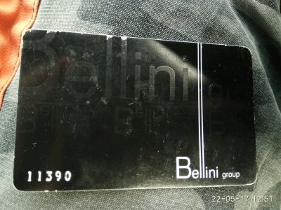 Лот: 9717130. Фото: 1. дисконтная карта Bellini grup. Дисконтные карты